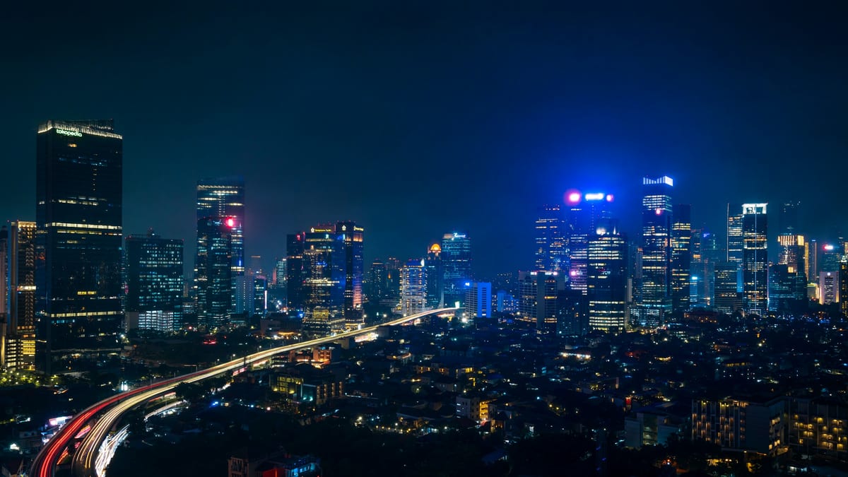 Jakarta night CBD — earn field