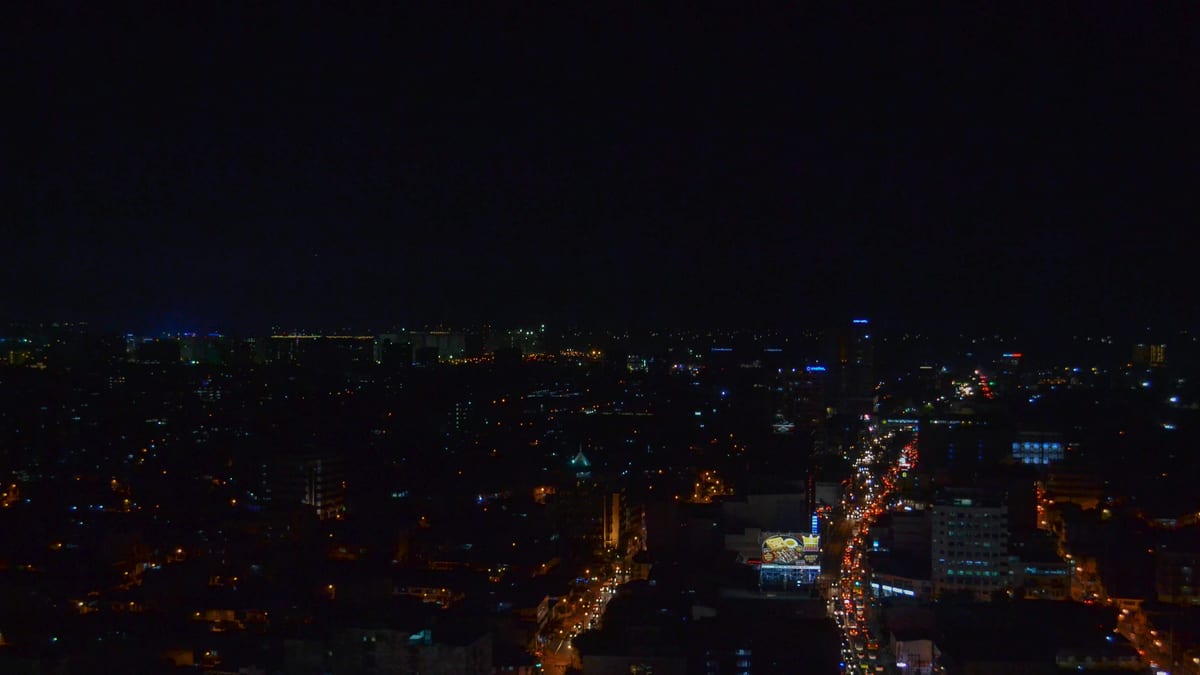 Makati night traffic and city lights — Philippines stay, earn and tax hub